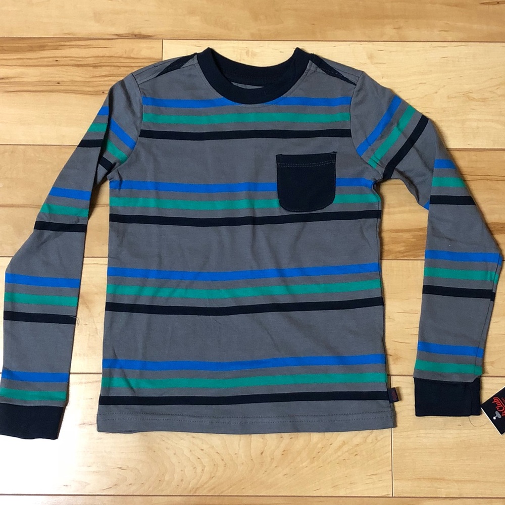 KIDS CLUB BRAND BOYS LONG-SLEEVED STRIPED SHIRT